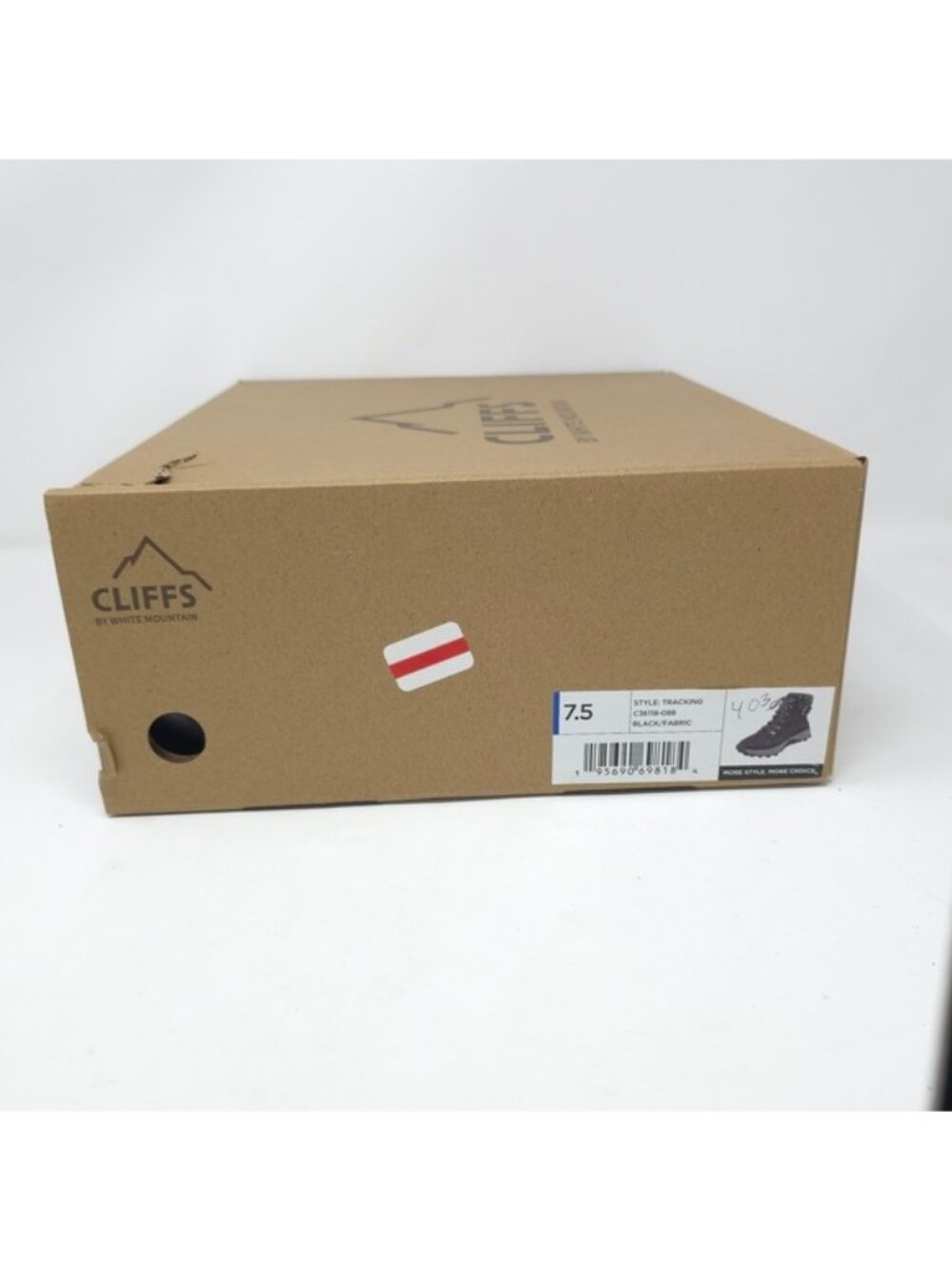 CLIFFS BY WHITE MOUNTAIN Cushioned Lace Up City Hiker Sneaker Boot Black 7.5M - Picture 11 of 11